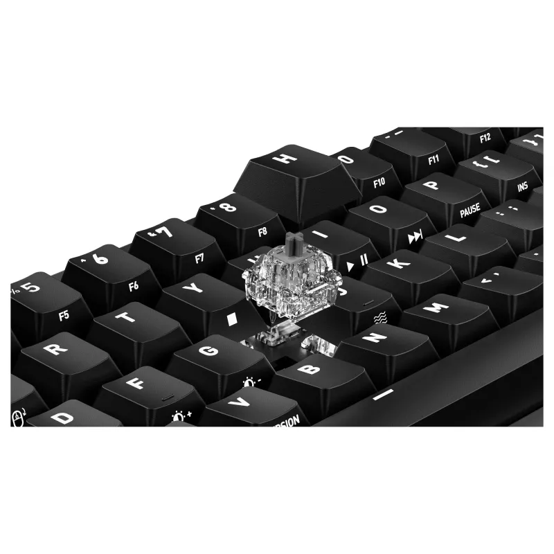 Mehaaniline mänguriklaviatuur Cherry K5 PRO TMR COMPACT — 65% AZERTY, USB-juhtmega, RGB-taustvalgustus, must/oranž