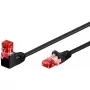 Võrguparanduskaabel GOOBAY Cat6 0,25 m, U/UTP, RJ-45 kuni RJ-45, 90° nurga all, must