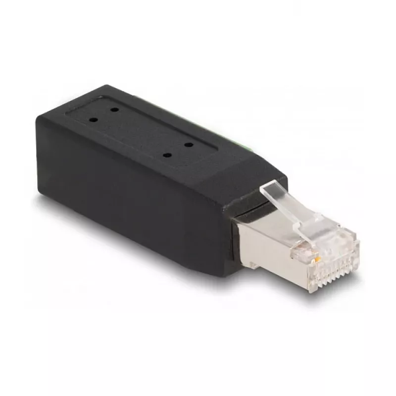 DeLOCK RJ45 pistik Cat.5e klemmiploki adapter 90° nurga all