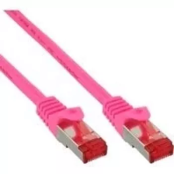 patch-kaabel InLine S/FTP PiMF Cat6 250MHz RJ-45 kuni RJ-45 PVC vask roosa 0,3 m