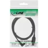 InLine USB 2.0 kaabel USB A-pistik Mini-USB B isasele, 90° ülesnurga pistikutega, 1,5 m, must