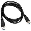 USB 3.2 Gen.1 kaabel Type A-pistik / A-pistik InLine 35215 must 1,5 m