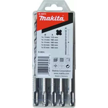 MAKITA B-49074 - HM puuriterade komplekt V-PLUS Nr. 3 kombineeritud haamritrellile HR2470 (50,0 / 100 mm tööpikkus | 5-osaline) (B-49074)