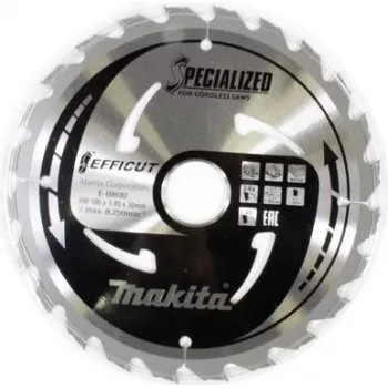 Makita Specialized EFFICUT - ketassaagilehed - puidule - 185 mm - 24 hammast (E-08682)