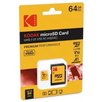 Kodak MicroSDXC 64GB UHS-I U1 V10 A1 Premium