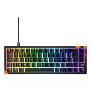 Mehaaniline mänguklaviatuur Cherry K5 Pro TMR Compact 65% QWERTY Nordic Juhtmega USB RGB Must/Oranž