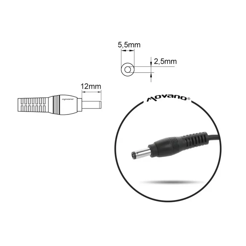 Sülearvuti laadija MITSU 20V 2A (5.5x2.5) ühildub mudelitega MSI, Medion, Lenovo