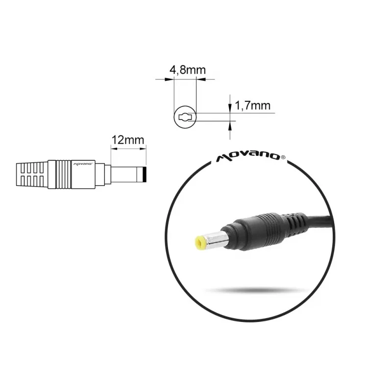 Sülearvuti laadija MITSU 10,5V 4,3A (4,8×1,7 mm) Sony sülearvutitele