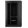 Extralink Lite 12U 530X400 SEINALE KINNITATAV Rackmount-kapp Must riiuliga
