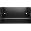 Extralink Lite 12U 530X400 SEINALE KINNITATAV Rackmount-kapp Must riiuliga
