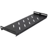 Extralink Lite 12U 530X400 SEINALE KINNITATAV Rackmount-kapp Must riiuliga