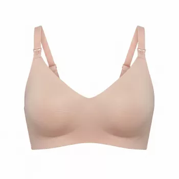 Momcozy imetamisrinnahoidja YN21 (XL) Momcozy poolt — õmblusteta, beež, XL imetamis-/rinnaga toitmise rinnahoidja