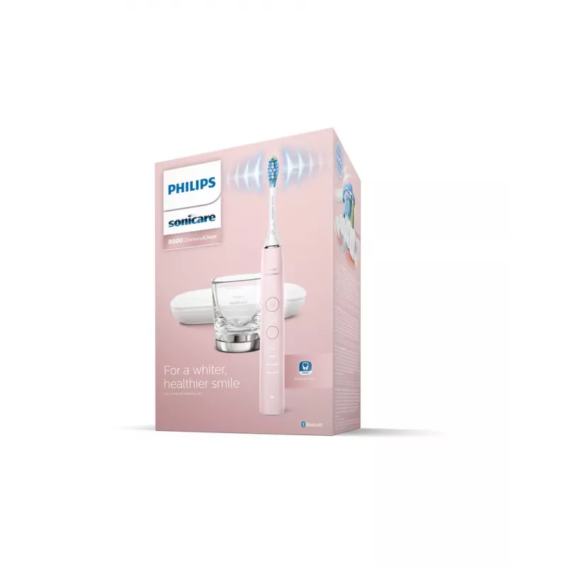 Elektriline soniline hambahari Philips DiamondClean 9000 HX9911/29 — täiskasvanutele, sisseehitatud liitiumioonaku, Soft & Normal režiimid, roosa