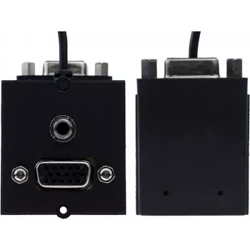 Pistikupesa VGA + RCA Bachmann 917.058 audiovisuaalne ühenduvus