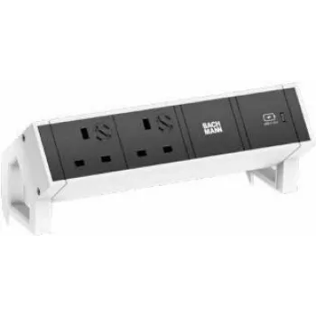 Bachmann DESK2 2xUK 1xUSB A&C 22W 0,2m (902.944)