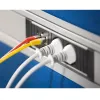 Pistikupesa Bachmann STEP ALU 1x USB 1x kohandatav moodul 2x pistikupesa