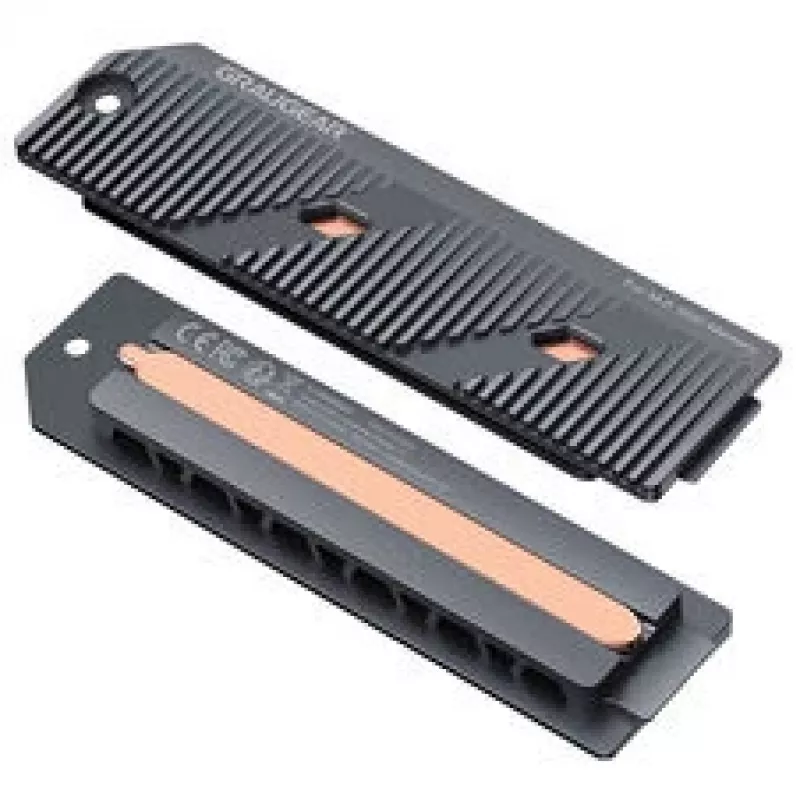 GrauGear G-PS5HS05+ Heatpipe-jahuti ja M.2 NVMe SSD jahutuslahendus PlayStation 5 Slimile ja Prole, hall