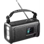 Sandberg Survivor DAB+ raadio akupank 20000 mAh, must