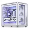 Jonsbo X400 PC-korpus, Midi Tower, ATX, karastatud klaas – valge