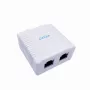 Seinale paigaldatav varjestatud võrgupesa GEMBIRD Gniazdo natynkowe 2×RJ45 Cat6A FTP