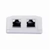Seinale paigaldatav varjestatud võrgupesa GEMBIRD Gniazdo natynkowe 2×RJ45 Cat6A FTP