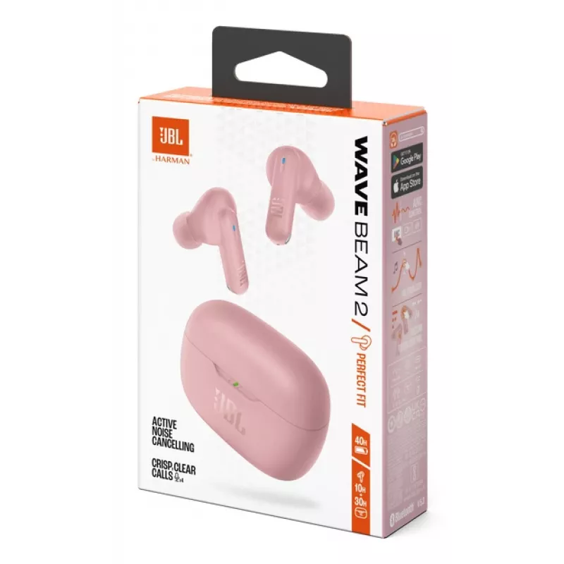 JBL Wave Beam 2 peakomplekt Juhtmevaba Kõrvasisene Kõned/muusika Bluetooth Roosa