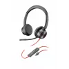 HP Poly Mustwire 8225 USB-C peakomplekt, juhtmega, kontor/kõnekeskus, 185 g, peakomplekt, must