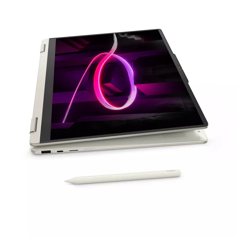 Lenovo Yoga 7 2-in-1 16AGP11 Copilot+ PC AMD Ryzen™ AI 7 445 hübriid (2-in-1) 40,6 cm (16 inch) puuteekraan 2.8K 16 GB LPDDR5x-SDRAM 1 TB SSD Wi-Fi 7 (802.11be) Windows 11 Home German Seashell (värv)