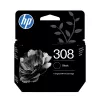 HP 308 2-pakendis must/tri-color originaal tindikasseti komplekt, standardmahuga, must, tsüaan, magenta, kollane, värvipõhine tint, pigmendipõhine tint, 2 tk, 160 lehekülge