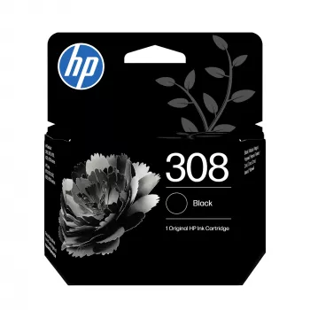 HP 308 2-pakendis must/tri-color originaal tindikasseti komplekt, standardmahuga, must, tsüaan, magenta, kollane, värvipõhine tint, pigmendipõhine tint, 2 tk, 160 lehekülge