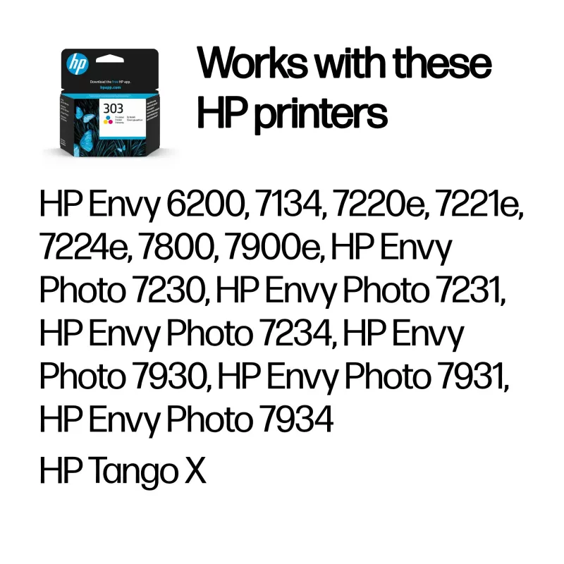 HP 303 kolmevärviline originaaltindikassett