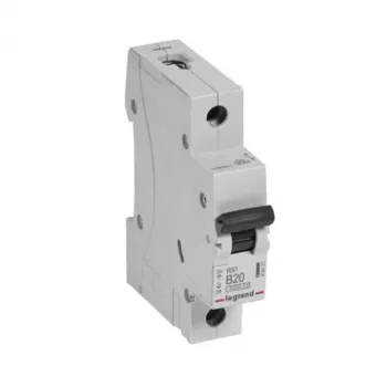 Kaitselüliti Legrand 419137 B20A 1P 6kA — B20A ühepooluseline miniatuurkaitselüliti, 6 kA lahutusvõime