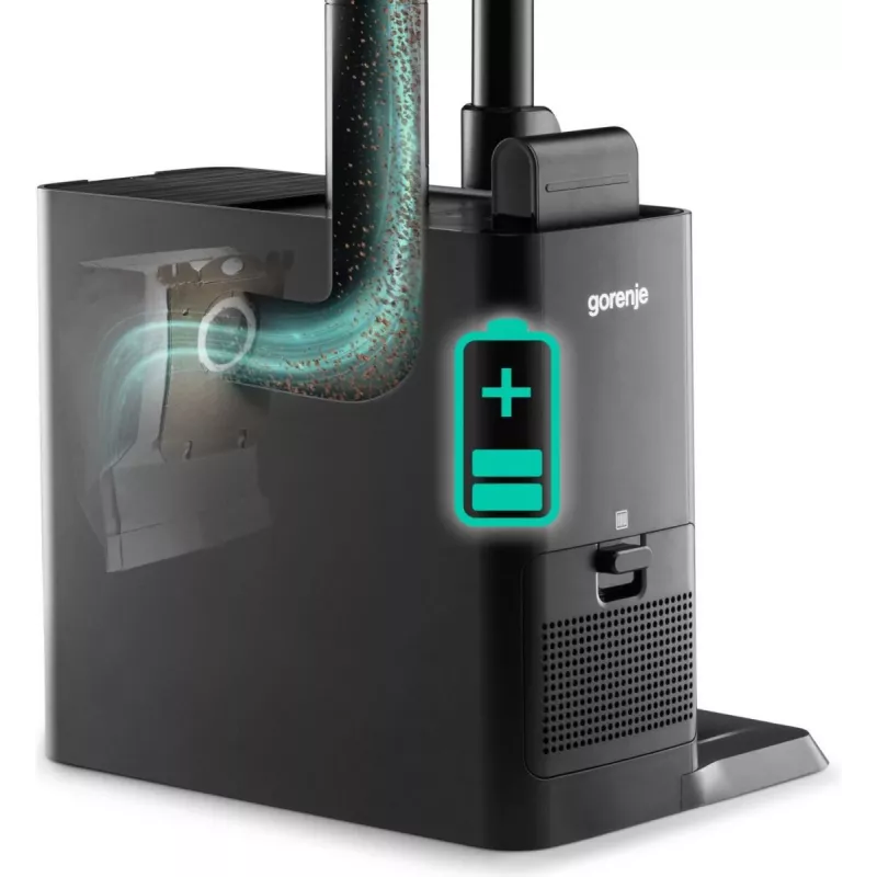 Gorenje SVC296749NEBL 2-in-1 pulkpuhastaja Aku Kuiv HEPA Kotita 0,6 L 550 W Antratsiit