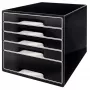 Leitz Desk Cube 5-sahtliga, 5 sahtlit, plastik, must, 1 tk, 270 mm, 287 mm