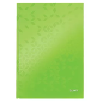 Leitz Notebook WOW A4 joonega kõvakaanega 90g/80 lehte, muster, roheline