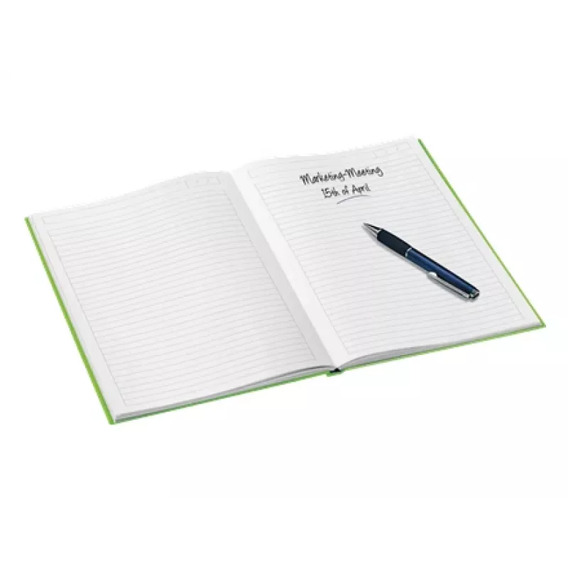Leitz Notebook WOW A4 joonega kõvakaanega 90g/80 lehte, muster, roheline