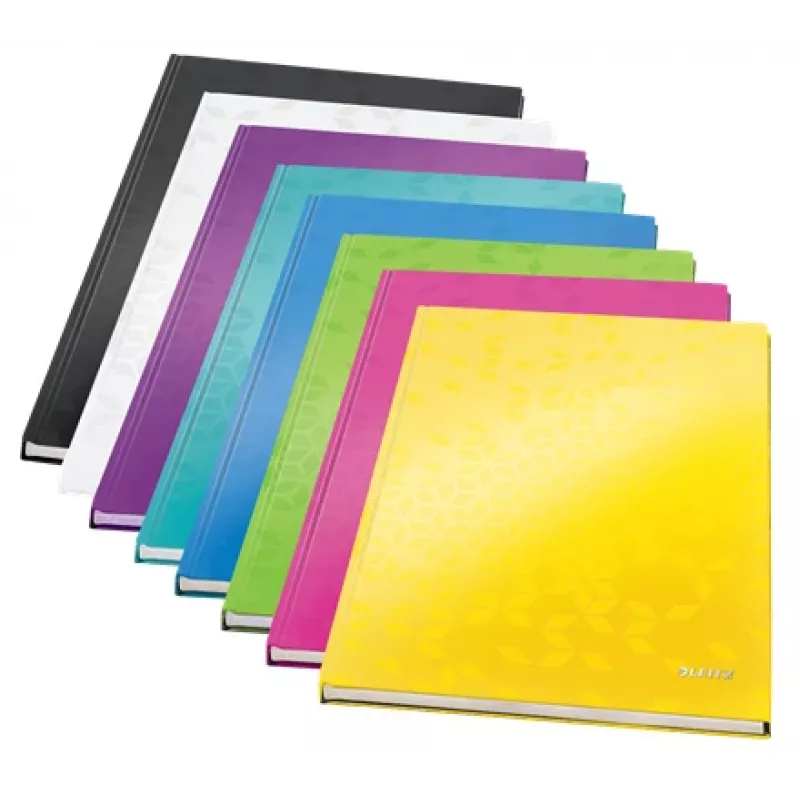 Leitz Notebook WOW A4 joonega kõvakaanega 90g/80 lehte, muster, roheline