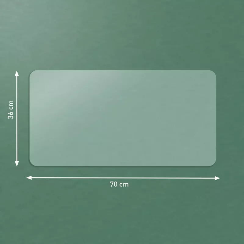 Leitz Large Transparent Desk Mat, läbipaistev, polüvinüülkloriid (PVC), 360 mm, 700 mm, 1 mm, 300 g