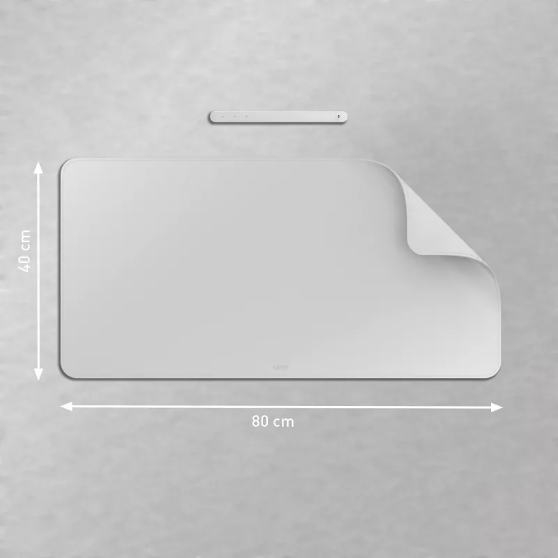 Leitz suur lauamatt, hall, polüvinüülkloriid (PVC), 400 mm, 800 mm, 2 mm, 350 g