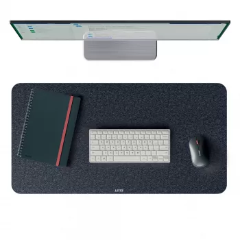 Leitz Large Felt Desk Mat, tumehall, vilt, 360 mm, 700 mm, 3 mm, 400 g