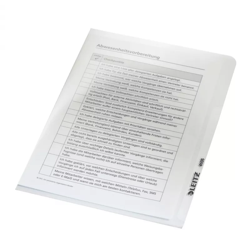 Leitz 41050000 kaust PVC läbipaistev A5