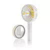 Unold Breezy 86610 käsiventilaator, valge/kollane