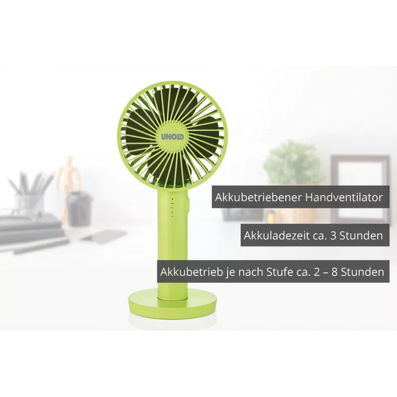 Unold Breezy II Roheline 10 cm käeshoitav ventilaator