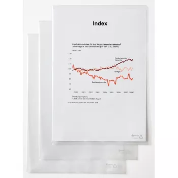 Rexel dokumentide kaust - Standard, A4, PVC, läbipaistev, 229 mm, 318 mm, 20 mm