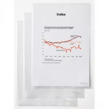 Rexel dokumentide kaust - Standard, A4, PVC, läbipaistev, 229 mm, 318 mm, 20 mm