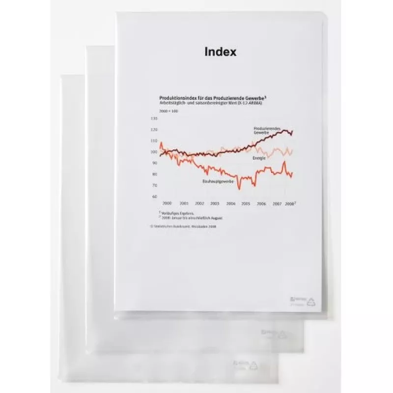 Rexel dokumentide kaust - Standard, A4, PVC, läbipaistev, 229 mm, 318 mm, 20 mm