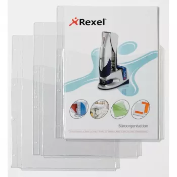 Rexel Extra Capacity Pockets koos Front ümbris, 210 x 297 mm (A4), Transparent, Polyvinyl chloride, 0.18 mm, 220 mm, 318 mm