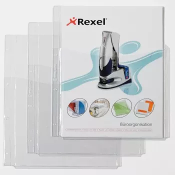 Rexel Extra Capacity Pockets koos Front ümbris, 210 x 297 mm (A4), Transparent, Polyvinyl chloride, 0.18 mm, 220 mm, 318 mm