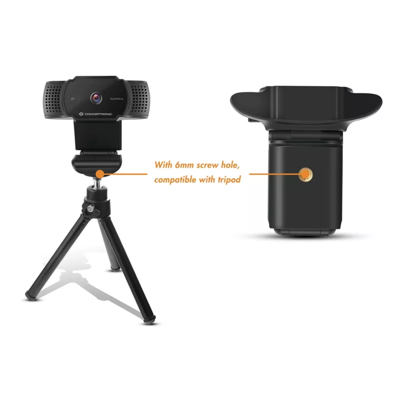 Conceptronic AMDIS 2K Super HD autofookusega veebikaamera koos mikrofoniga