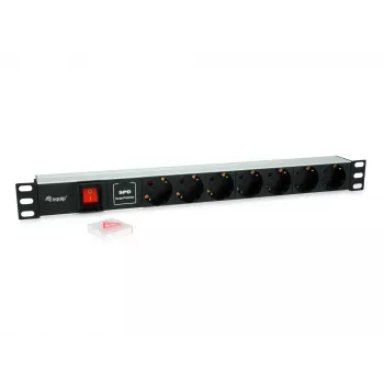 Equip 7 pistikupesaga Saksa toitejaotusseade liigpingekaitse ja lülitiga